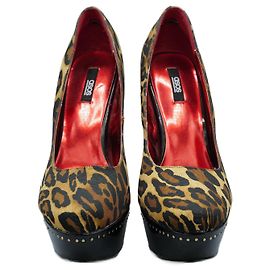 Autre Marque Taconi di Tela di Leopardo