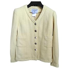 Giacca Chanel in cotone gialla Taglia 38