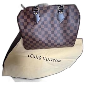 Borsa a mano Louis Vuitton Speedy Damier 30 Marrone