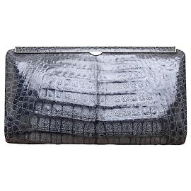 Autre Marque Collection Privée Clutch aus exotischem Tierleder