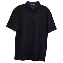 Polo Lanvin de algodón azul marino