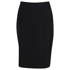 Falda lápiz Max Mara de lana negra