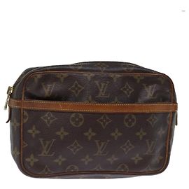 LOUIS VUITTON Monogram Compiegne 23 Pochette M51847 LV Auth th4888