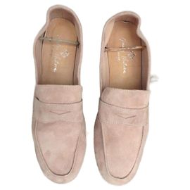 Autre Marque Andrea Ventura Mokassins Beige Wildleder