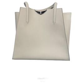 Bolso tote Zadig & Voltaire LE BORDERLINE de cuero crema