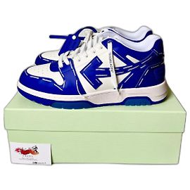 Off white out of office sartorial stitching blue