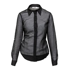 Moschino Jeans Camisa De Algodón Transparente