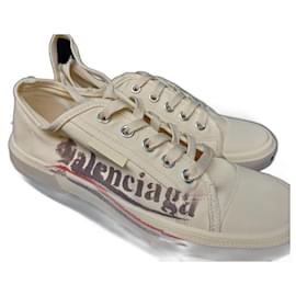 Sneakers Balenciaga Uomo Eggshell Cotone Taglia 42