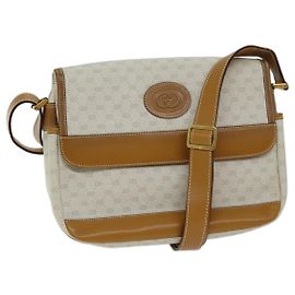 GUCCI Borsa a spalla Micro GG Supreme PVC Beige 001 106 0185 Auth am6133