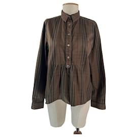 Blusa Burberry de algodón con cuadros