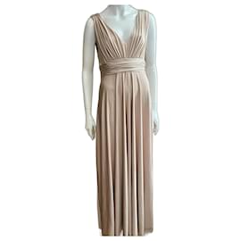 Autre Marque Biba blassgoldenes Abendkleid