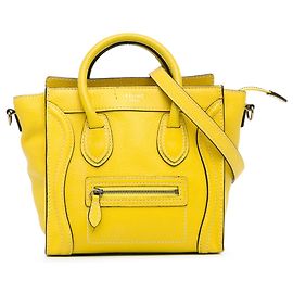 Céline Bolsa Celine Amarelo Nano Bagagem