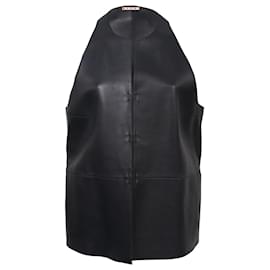Chaleco Marni de cuero negro