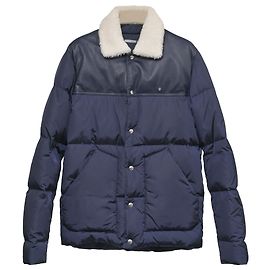 Dior Homme Pufferjacke aus Gänsedaunen aus blauem Polyamid