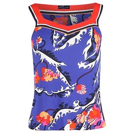 Blusa sin mangas estampada Emilio Pucci en viscosa azul
