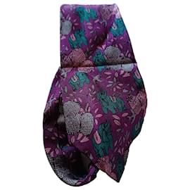 Cravatta Hugo Boss in seta viola