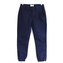 Frame Denim Pantaloni Moto Trapunto Frame Washed Navy