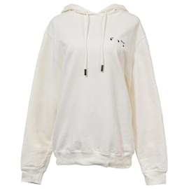 Moletom Liquid Arrows esbranquiçado em algodão branco - Off White