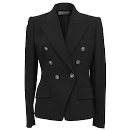 Versace – Gefütterter Signature-Blazer aus schwarzer Wolle