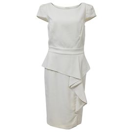 Mini abito peplo Emilio Pucci in cotone bianco