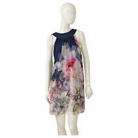 Ted Baker Ärmelloses Minikleid Blau Blumig