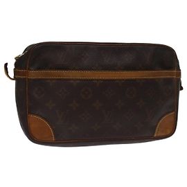LOUIS VUITTON Monogramma Compiegne 28 Pochette M51845 LV Auth 74301