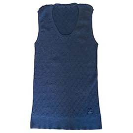 Chanel Top de algodón elástico