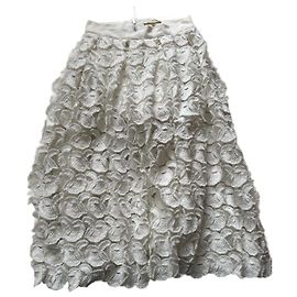 Maje Jardin Rock weiß Polyester