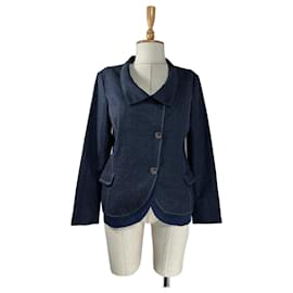 Marithé et François Girbaud Wollblazer in Blau