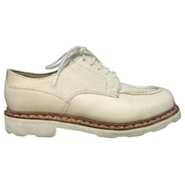 Derby Paraboot X Anne Thomas Chambort Pelle Bianca e Oro