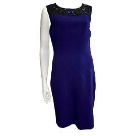 Diane Von Furstenberg Abito viola decorato di DvF McKennzie