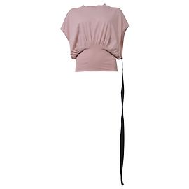 Rick Owens DRKSHDW Tommy Camicetta corta in cotone rosa