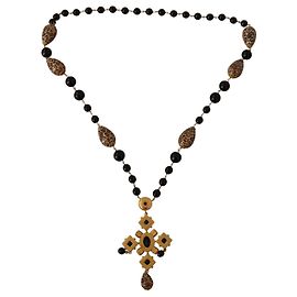 Dolce & Gabbana Collana a croce con dettagli in cristallo dall'elegante fascino