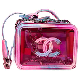 Chanel Piccola Borsa Vanity Rosa in Pelle di Vitello