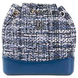 CHANEL - Zaino Gabrielle Chanel in tweed blu navy
