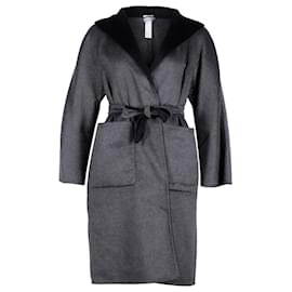 Abrigo reversible Max Mara Lilia en cachemir gris y negro
