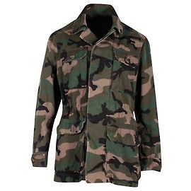 Autre Marque Valentino Camo Jacke aus olivfarbener Baumwolle