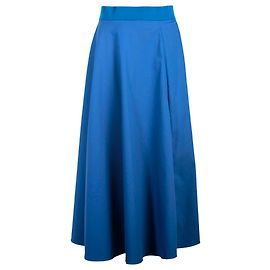 Falda midi circular Sportmax de algodón azul