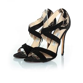 Jimmy Choo, sandali con cinturino in pelle scamosciata