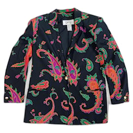 Genny Vintage Paisley gemusterte Jacke