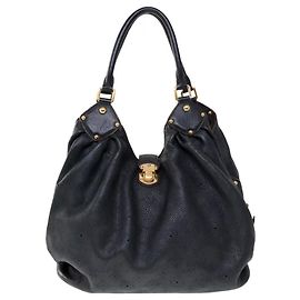 Borsa a mano Louis Vuitton Mahina Monogramma Nera Pelle