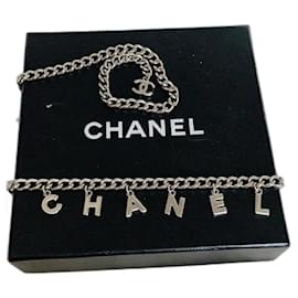 CHANEL CC Logo Briefkette Gürtel Halskette Armband - Chanel