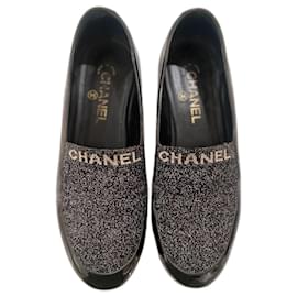 Chanel Socky CC Loafer Lackleder Schwarz