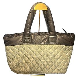 Autre Marque Borsa a mano Chanel Cocoon Grigia in Poliestere
