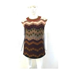 Blouse Prada en soie multicolore