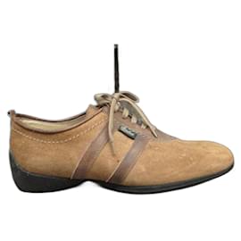 Derbies Paraboot Marrone Chiaro in Camoscio