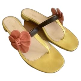 Mules Prada in pelle gialla
