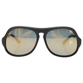 Gafas de sol Jimmy Choo Bikers/S Negras con Lentes de Espejo