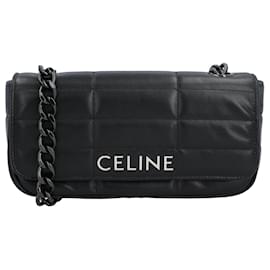 Céline Borsa a tracolla a catena Celine Matelasse trapuntata nera