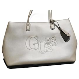 Borsa a tracolla Guess in pelle beige